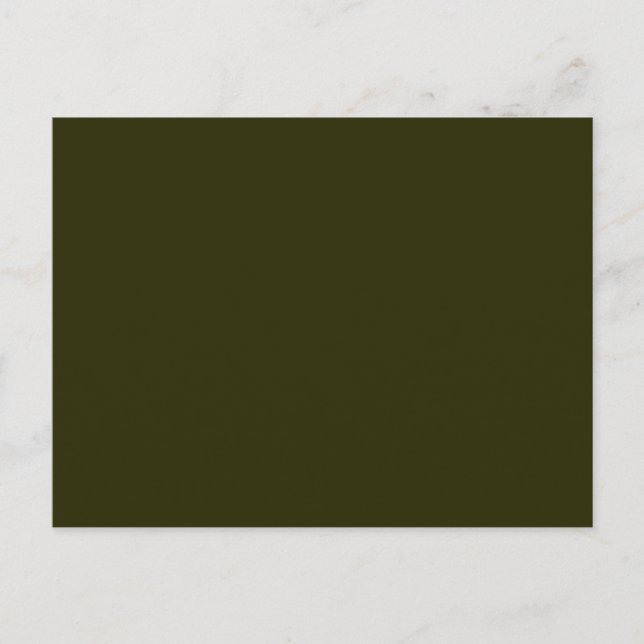 DARK OLIVE GREEN (Vollfarbe) ~ Postkarte (Vorderseite)