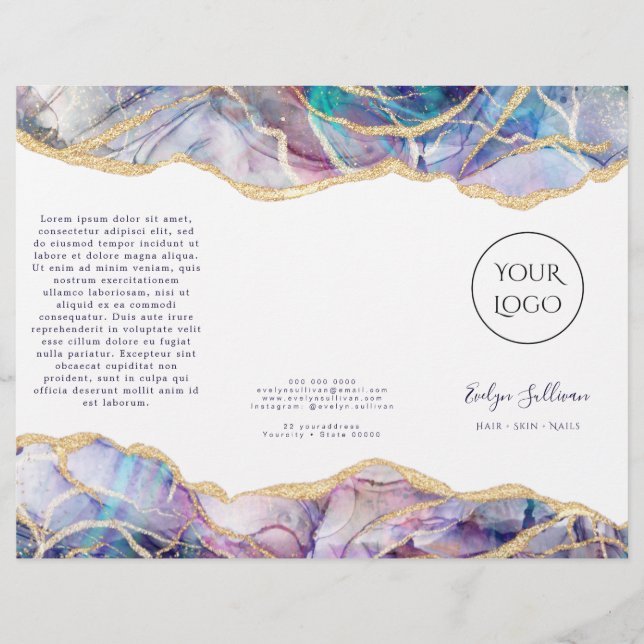 Dark Opal Design Broschüre (Vorderseite)