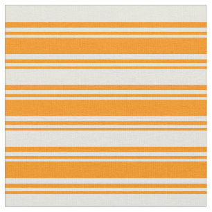 Dark Orange & Beige Lines Muster Stoff