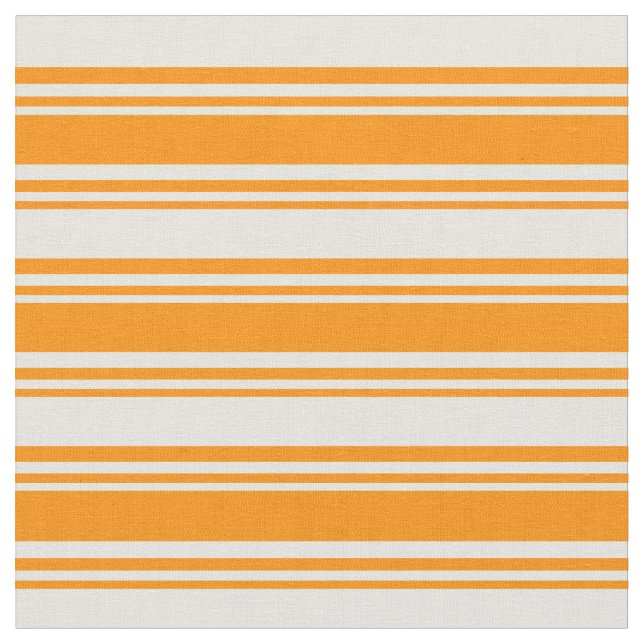 Dark Orange & Beige Lines Muster Stoff (Nahaufnahme)