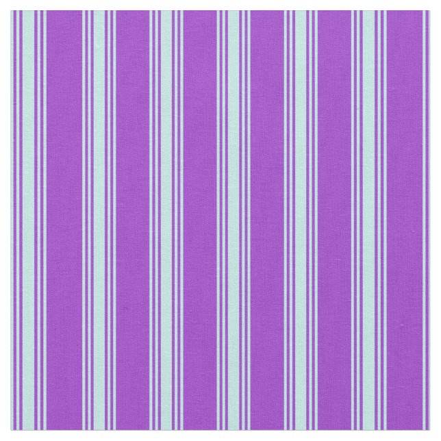 Dark Orchid und Türkis Lines Muster Stoff (Nahaufnahme)