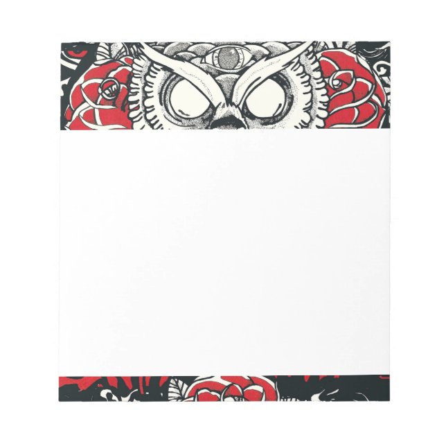 Dark Owl Notepad Notizblock (Vorderseite)