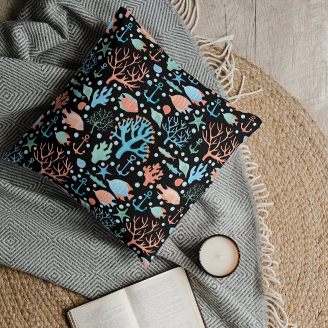 Dark Pattern Dark Kissen (Von Creator hochgeladen)