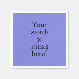 Dark Periwinkle Lila Custom Serviette