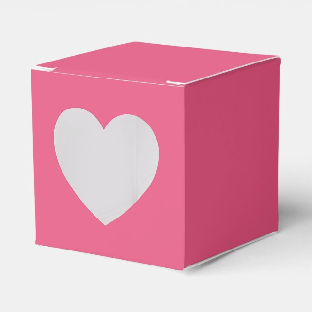 Dark Pink Heart Fevor Box Geschenkschachtel (Vorderseite)