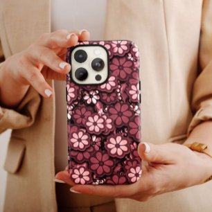 Dark Pink Hippie iPhone   60er Hippie iPhone 13 Case-Mate iPhone Hülle
