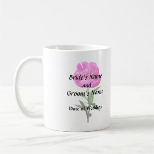 Dark Pink Peony Kaffeetasse