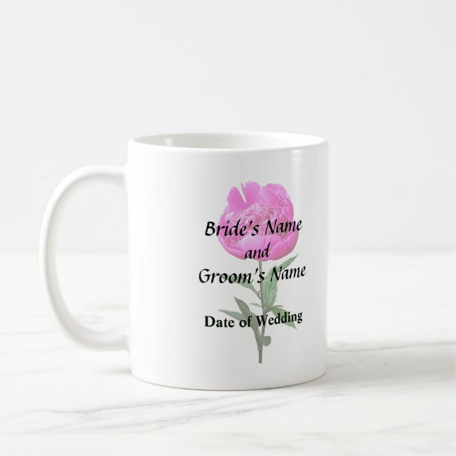 Dark Pink Peony Kaffeetasse (Links)