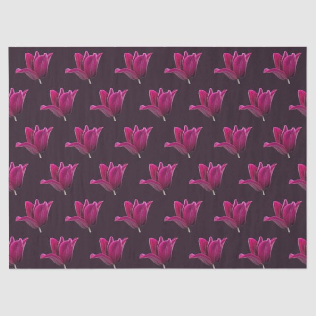 Dark Pink Tulip Seidenpapier (Vorderseite)