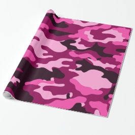 Dark Pinks Camo Camouflage Wrapping Paper Geschenkpapier