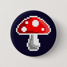 Dark Pixel Mushroom Button
