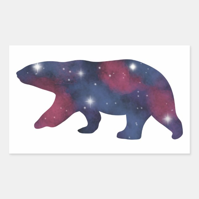 Dark Polar Bar Starscape Sticker (Vorderseite)