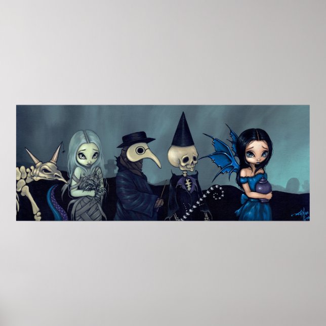 Dark Procession ART PRINT gothic funerasy Poster (Vorne)