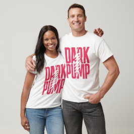Dark Pump Glitch Tee – Modernes Neon-Typografie-Sh