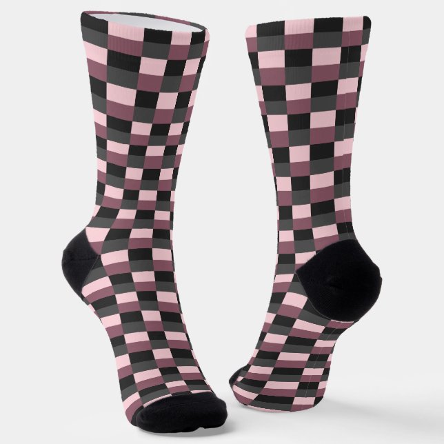 Dark Purple Color Combination Socken (Gewinkelt)