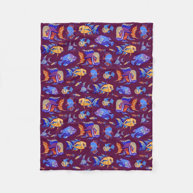 Dark Purple Fleecedecke (Vorderseite)