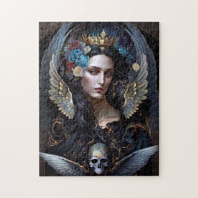 Dark Queen Angel Fantasy Art Puzzle (Vertikal)