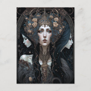 Dark Queen Fantasy Art Postkarte