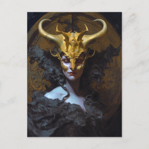 Dark Queen Fantasy Art Postkarte