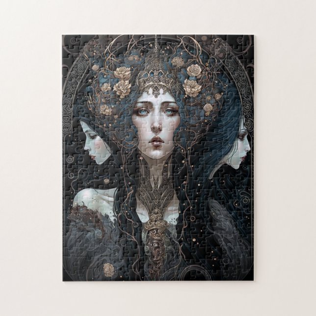 Dark Queen Fantasy Art Puzzle (Vertikal)