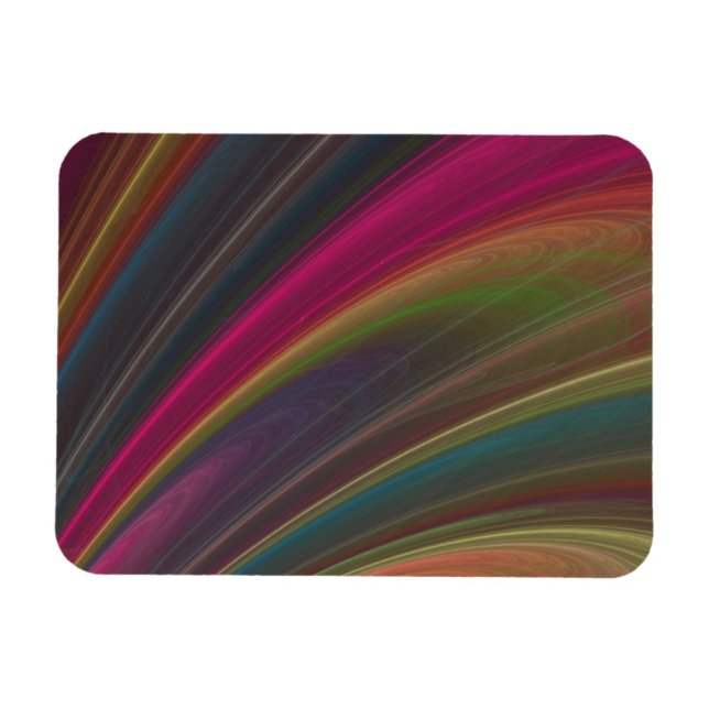 Dark Rainbow Wirbel Magnet (Horizontal)