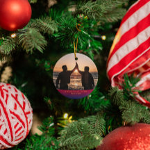 Dark Rainbow Yuletide Personalisiert Holiday Foto