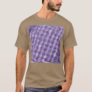 Dark Raspberry Abstrakt Low Polygon Hintergrund T-Shirt