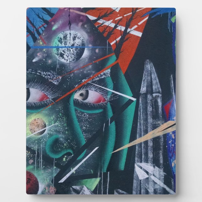 Dark Rave Graffiti Fotoplatte (Vorderseite)