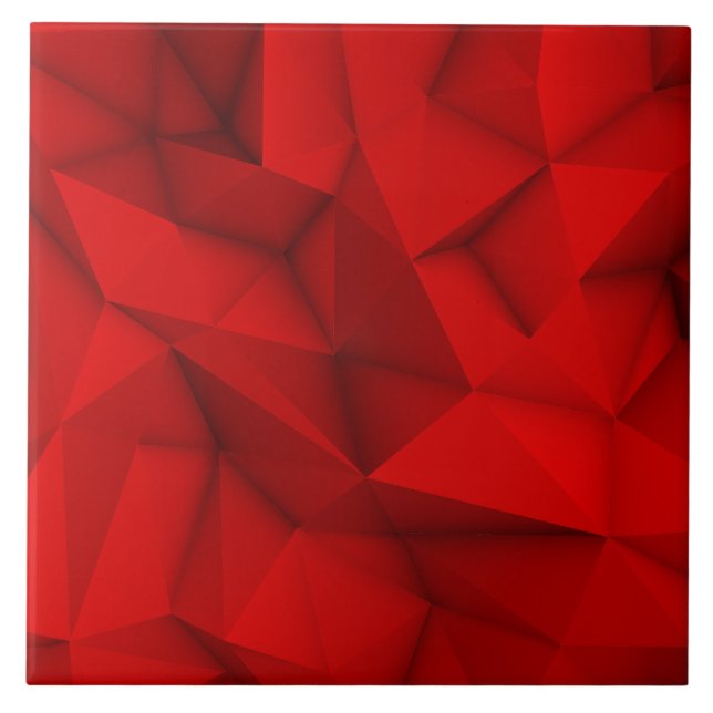 Dark Red Abstrakt Futuristic Cool Background Graph Fliese (Vorderseite)