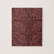 Dark Red Acanthus Blätter (von William Morris)