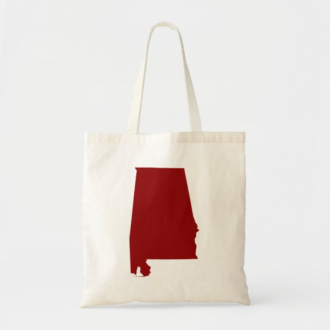 Dark Red Alabama Shape Tragetasche (Vorne)