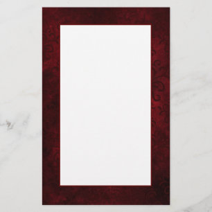 Dark Red Damask Schreibpapier Briefpapier