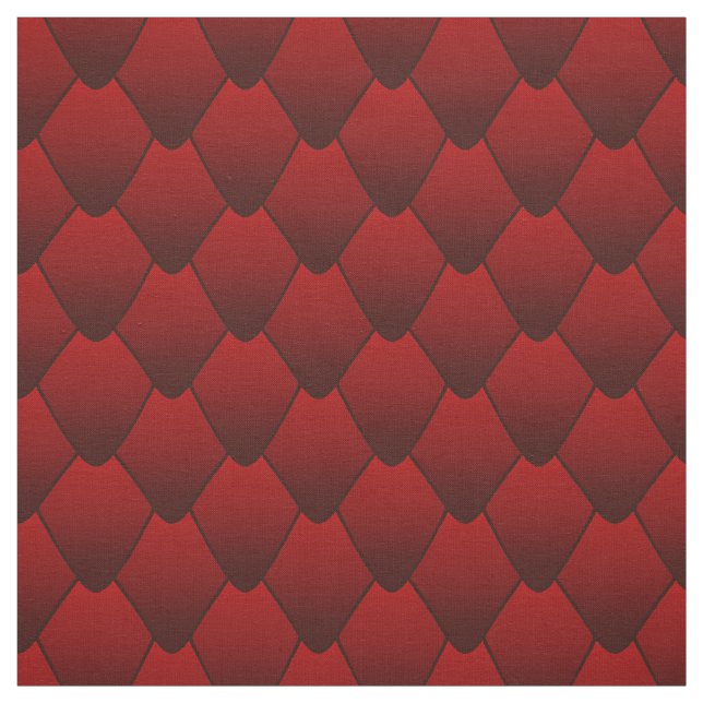 Dark Red Dragon Scales Stoff (Muster)