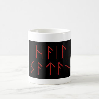 Dark Red Elder Futhark Hail Satan Kaffeetasse