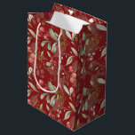 Dark Red Elegant Grüne Botanische Weihnachtszeit Mittlere Geschenktüte<br><div class="desc">Diese Tasche ist in zeitlosen Weihnachtsfarben mit Rottönen, lebendigen Grüntönen und elegantem Elfenbein gestaltet und strahlt den Charme eines Urlaubs aus. Der speziell für die dunkelroten Farbtöne konzipierte Hintergrund verleiht dem Gaumen eine Touch an Eleganz und macht das Geschenk zu einem wahren Erlebnis. Diese vielseitige Geschenktasche ist die perfekte Touch...</div>