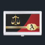Dark Red Elegant Lawyer Card Inhaber Visitenkarten Etui<br><div class="desc">Inhaber der beruflichen Visitenkarte. ✔ Hinweis: Nicht alle Vorlagenbereiche müssen geändert werden. 📌 Wenn Sie weitere Anpassungen benötigen, klicken Sie bitte auf den Button "Weitere Anpassungen vornehmen" oder "Design anpassen oder bearbeiten" und verwenden Sie unser Designwerkzeug, um die Größe, den Rotation, die Textfarbe, den Text und so weiter zu verändern....</div>