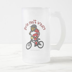 Dark Red Girls BMX Mattglas Bierglas