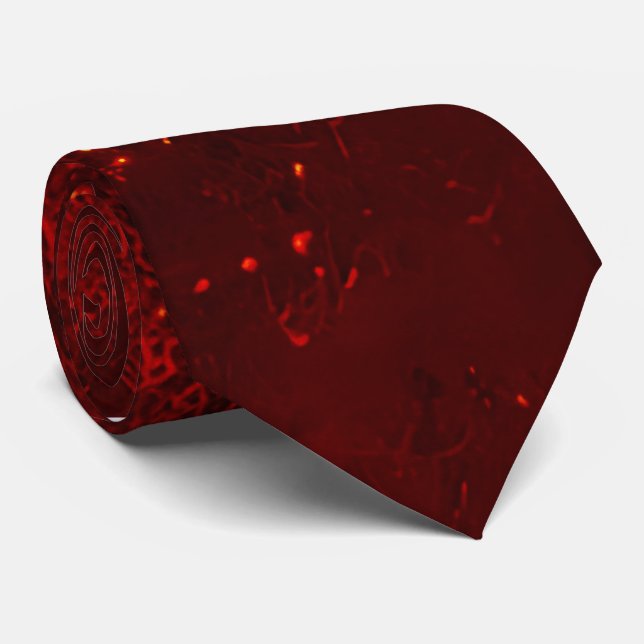 Dark Red Glitzer Sparkling Wedding Neck Tie Krawatte (Gerollt)