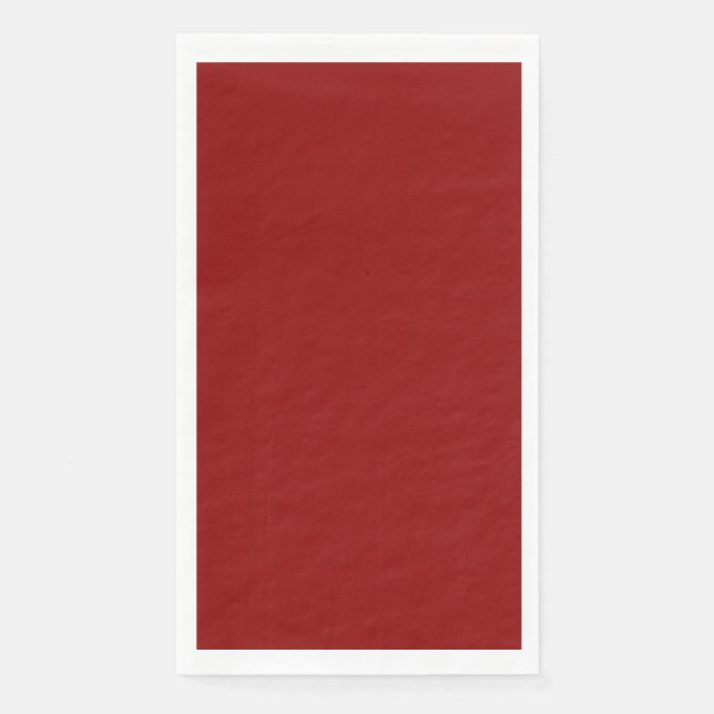 Dark Red Guest Napkin Serviette (Vorderseite)