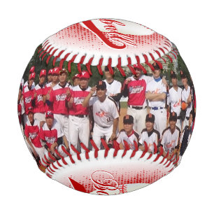 Dark Red Retro Foto Baseball Sports