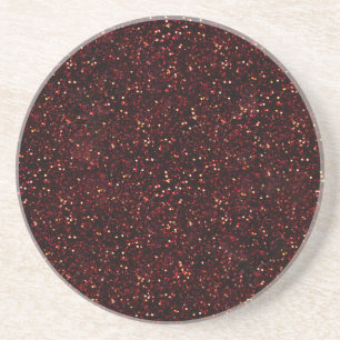 Dark Red Ruby Glitzer Sandstein Untersetzer