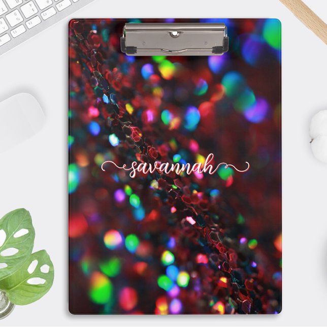 Dark Red Sparkling Clipboard Klemmbrett (Von Creator hochgeladen)