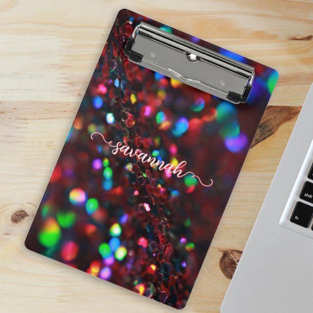 Dark Red Sparkling Mini Clipboard Mini Klemmbrett (Von Creator hochgeladen)