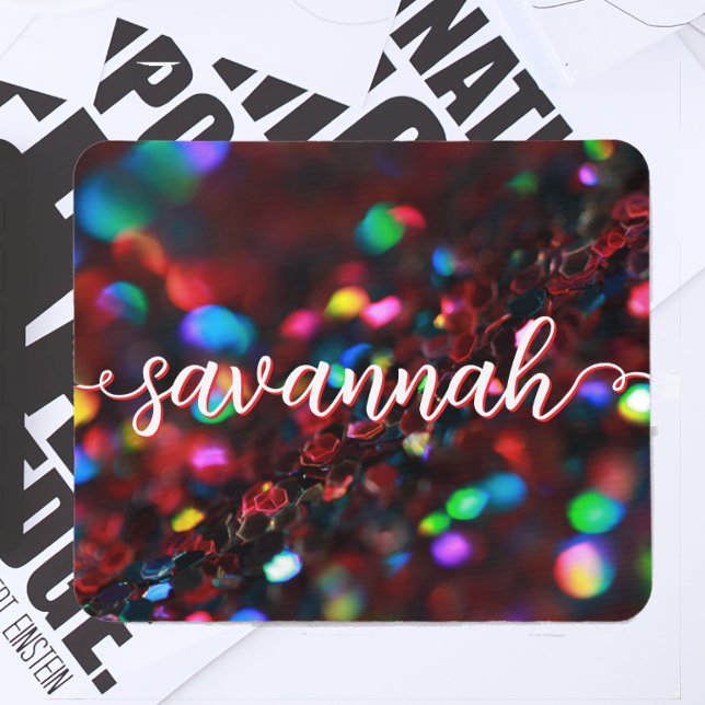 Dark Red Sparkling Mousepad (Von Creator hochgeladen)