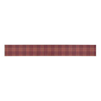 Dark Red Tartan Plaid Ripsband