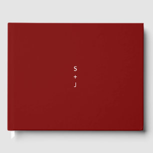 Dark Red Wedding Gästebuch