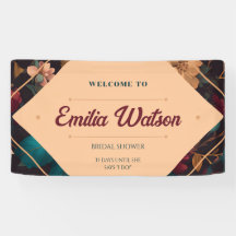 Dark Rich floral Theme Brautparty