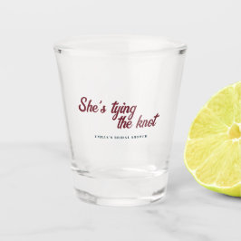 Dark Rich floral Theme Brautparty Schnapsglas