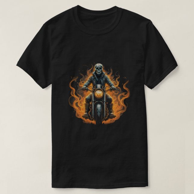 Dark Rider / Skelettfahrer T-Shirt (Design vorne)