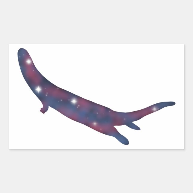 Dark River Otter Starscape Sticker (Vorderseite)